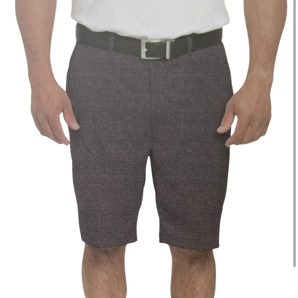 Pebble Beach Men's Black and Gray Shorts - Picture 2 of 3
